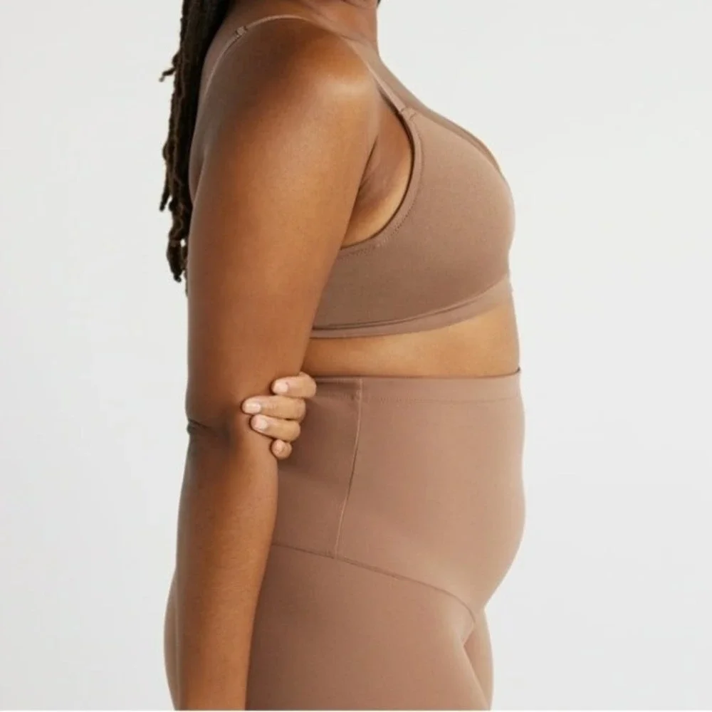 Joyspun Seamless Shapewear Boyshorts XXXL 22 Brown‎ Medium Tummy Control NWT